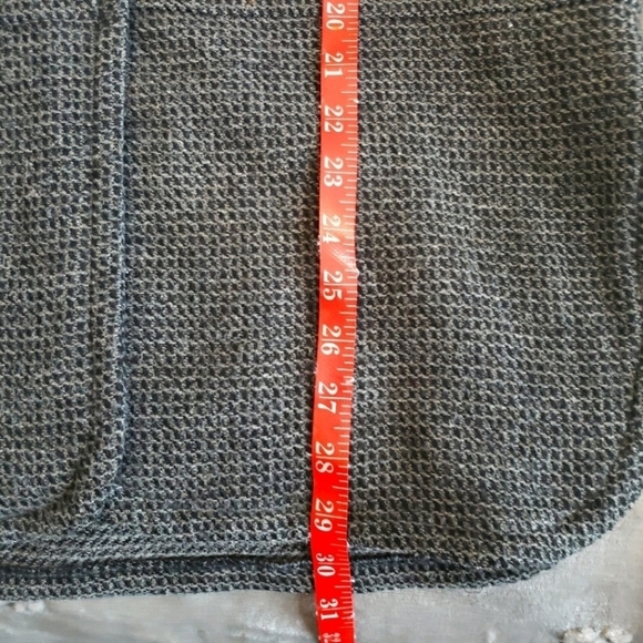 Coldwater Creek M gray one button knit blazer - Picture 7 of 8